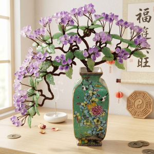 Natural Amethyst Crystal Money Tree Prosperity