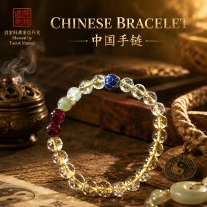 Lotus Aquamarine Citrine Wealth Bracelet